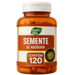 Suplemento Semente de Abóbora - 120 Cápsulas 500mg 40 dias tratamento